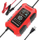 FOXSUR 10A 12V 7-segment Motorcycle / Car Smart Battery Charger, EU Plug, UK Plug, US Plug