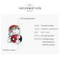 Christmas bear charm size and metal info card with red enamel heart details
