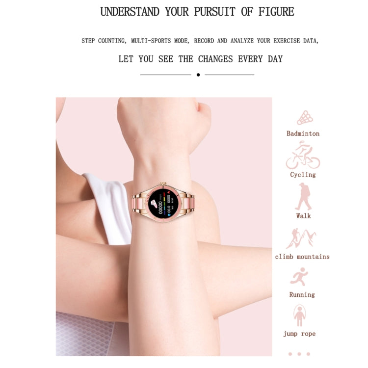 Smart bracelet on wrist with fitness activity icons including running, walking, and cycling.