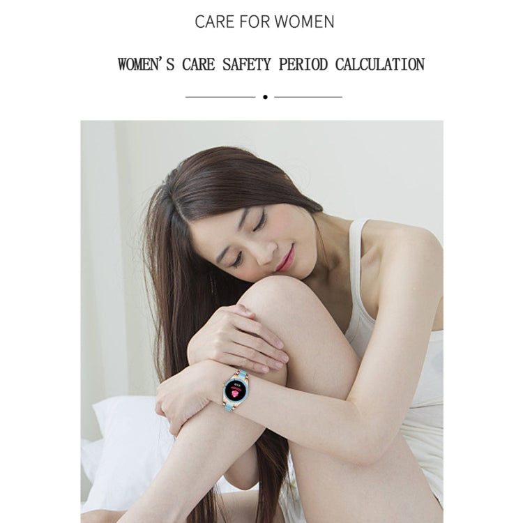 Black touch-screen smart bracelet worn on wrist, oval display with strap.