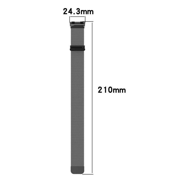 Milan watch strap size: 24.3 mm width and 210 mm length (strap band)