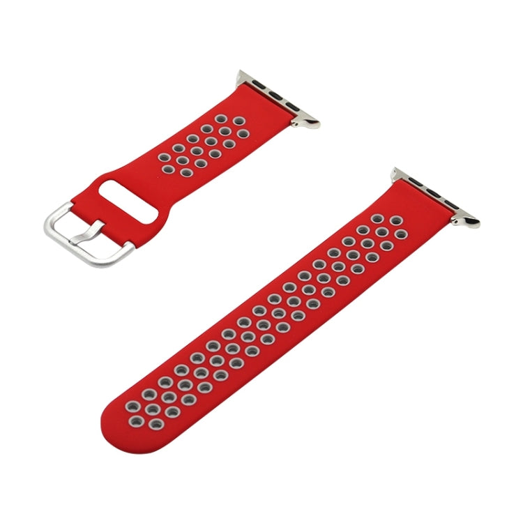 Silicone Replacement Strap Watchband For Apple Watch Series, 7 41mm / 6&SE&5&4 40mm / 3&2&1 38mm, 7 45mm / 6&SE&5&4 44mm / 3&2&1 42mm