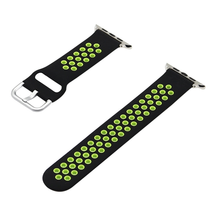 Silicone Replacement Strap Watchband For Apple Watch Series, 7 41mm / 6&SE&5&4 40mm / 3&2&1 38mm, 7 45mm / 6&SE&5&4 44mm / 3&2&1 42mm