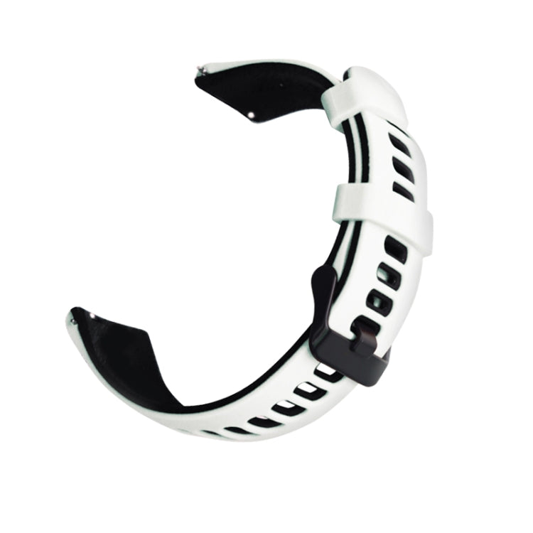Universal Double Color Silicone Replacement Strap Watchband, 20mm, 22mm