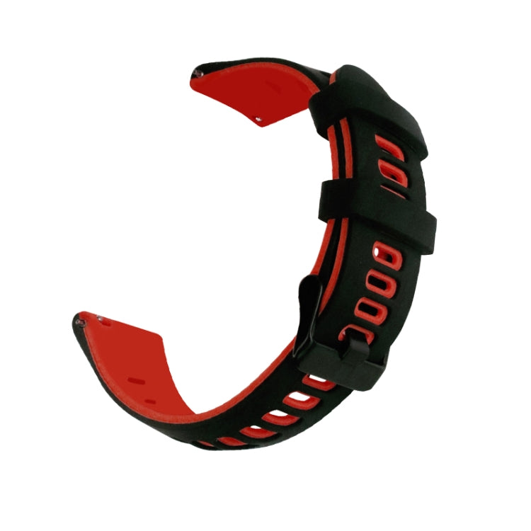 Universal Double Color Silicone Replacement Strap Watchband, 20mm, 22mm