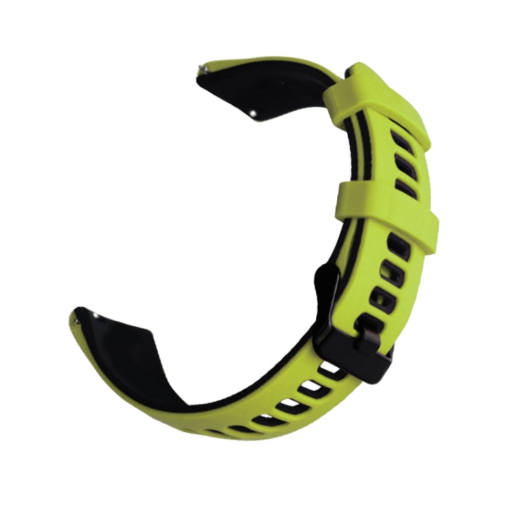 Universal Double Color Silicone Replacement Strap Watchband, 20mm, 22mm