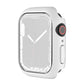 Shockproof TPU Apple Watch case in white, raised bezel and strap cutouts