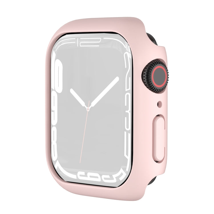 Shockproof TPU protective case for Apple Watch with rose pink bumper and speaker opening
