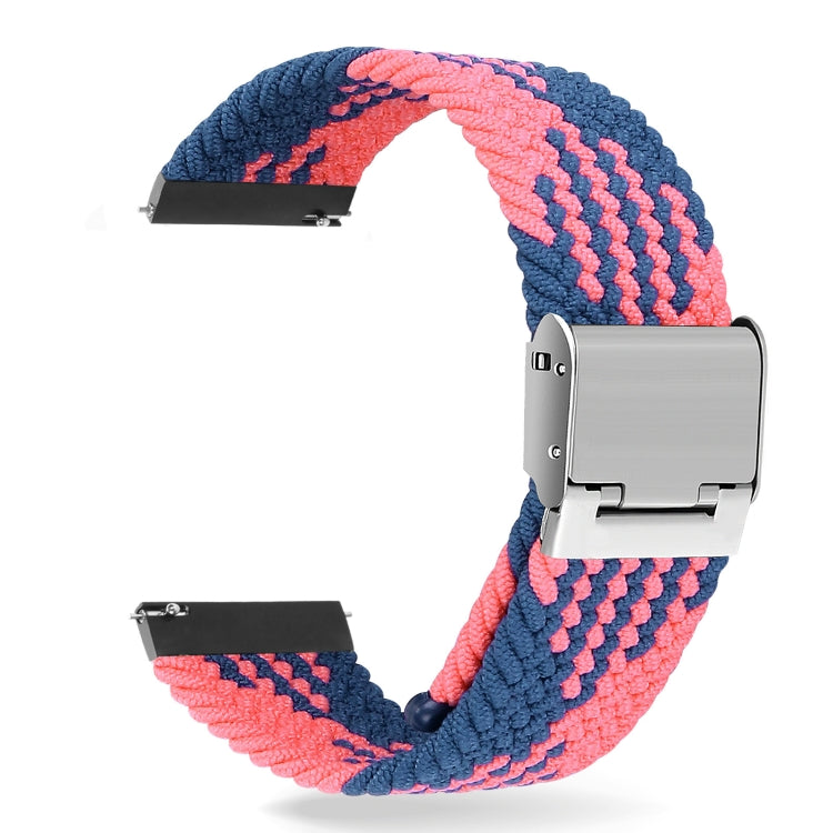 22mm Universal Nylon Braided Metal Buckle Strap, 22mm