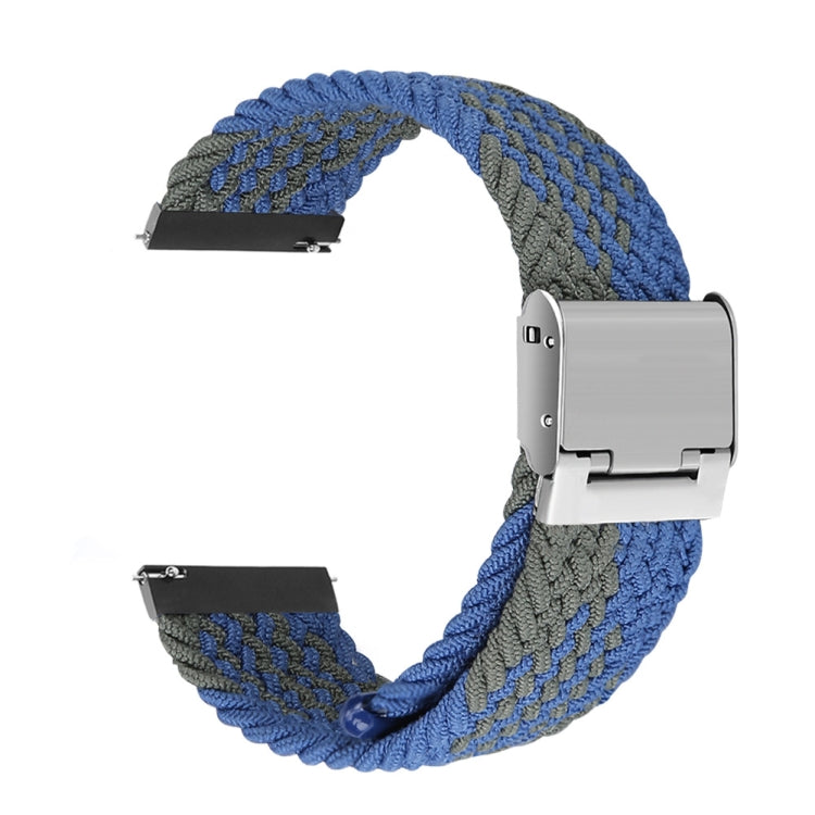 22mm Universal Nylon Braided Metal Buckle Strap, 22mm