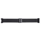 Double buckle Milanese mesh watch strap band, black woven strap with center buckle