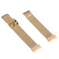 Milanese replacement watch strap with double buckle clasp, rose gold mesh band