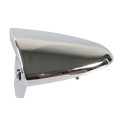 Right rear door outside handle cover, chrome-finish with small latch tab
