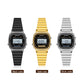 SANDA 6053 Square LED Digital Display Dial Running Seconds Alarm Clock Electronic Watch for Women