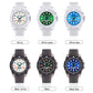 SANDA 6078 Fluorescent Calendar Dial Transparent Strap Quartz Watch for Women