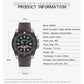 SANDA 6078 Fluorescent Calendar Dial Transparent Strap Quartz Watch for Women