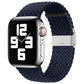 Nylon braid replacement watch band with buckle for Apple Watch, dark navy