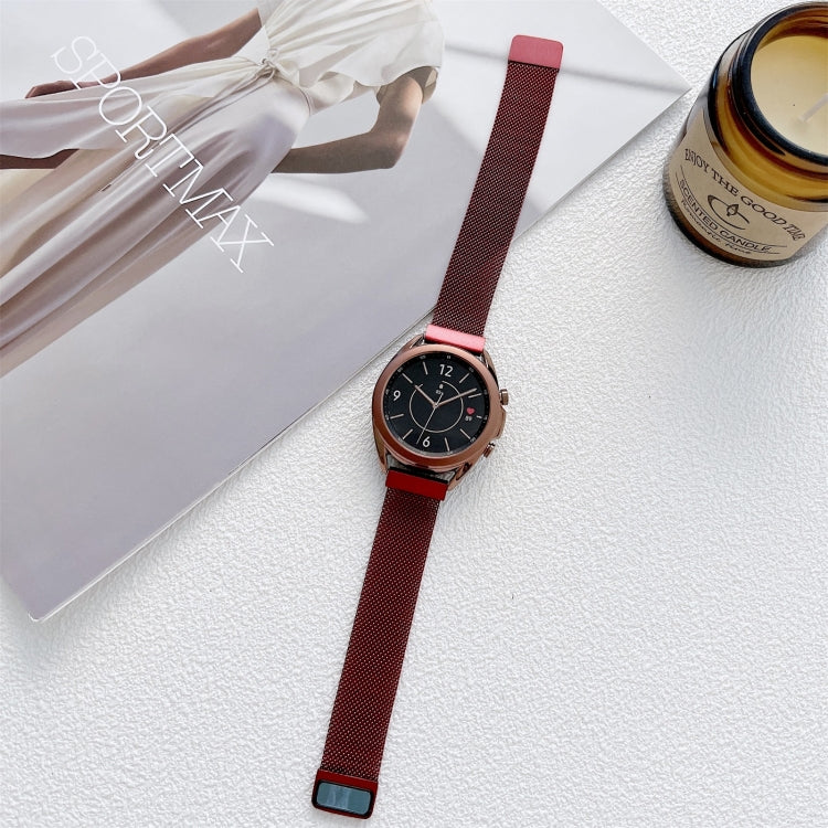 Two Sections Milan Steel Strap Watchband, 20mm, 22mm