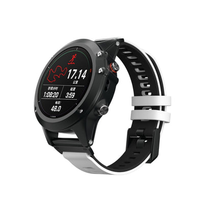 Two-color Silicone Strap Watchband, For Garmin Fenix 6