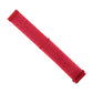 Red nylon watch band strap with hook-and-loop fastener and snap connectors