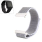 Gray nylon watch band with hook-and-loop fastener for Fitbit Versa and Versa 2