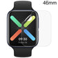 46mm smartwatch screen protector film, clear round cover on display