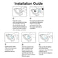 Installation guide for applying soft hydrogel screen protector to a smartwatch display