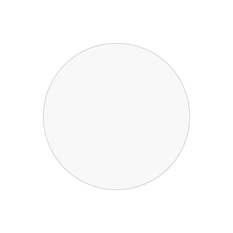 Soft hydrogel screen protector film, round clear sheet