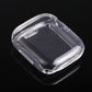 Shockproof TPU Apple Watch case, clear protective cover with raised edge
