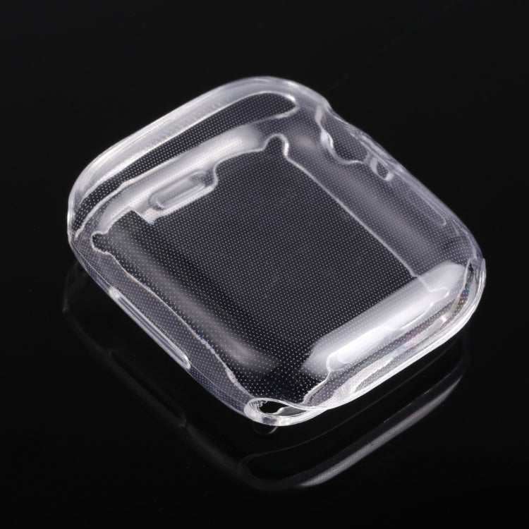 Shockproof TPU Apple Watch case, clear protective cover with raised edge