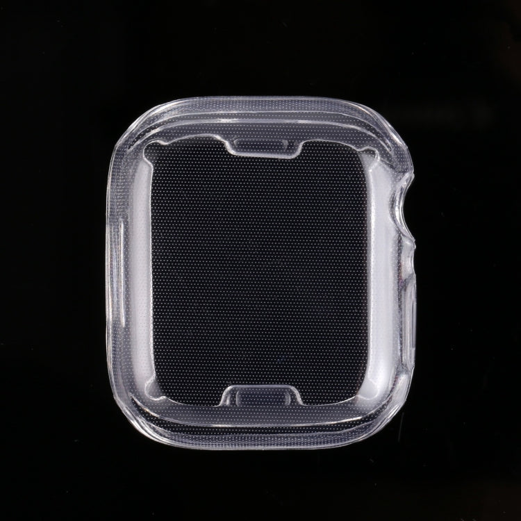 Shockproof TPU Apple Watch case, clear front cover with molded corner protection