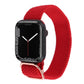 Nylon braid watchband for Apple Watch with solid red woven strap