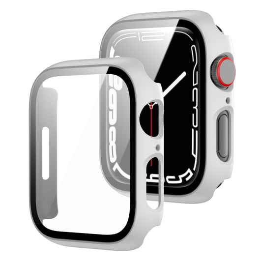 2 in 1 PC Frame + Tempered Glass Protector Case, For Apple Watch Series 9 / 8 / 7 41mm, For Apple Watch Series 8 / 7 45mm, For Apple Watch Series 9 / 8 / 7 45mm