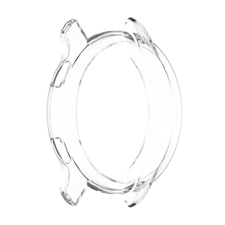 Clear TPU protective watch case with cutouts for buttons and sensor access