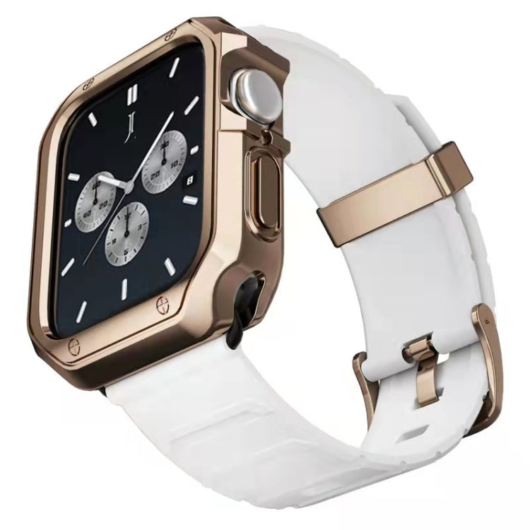 Silicone Watchband + Watch Case Set, For Apple Watch Series 9 / 8 / 7 41mm, For Apple Watch Series 9 / 8 / 7 45mm