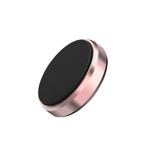Rose gold magnetic car phone holder disc with black center pad