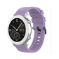 Silicone watch replacement strap, light purple with buckle and adjustment holes