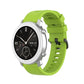 Silicone watch replacement strap, green with multiple adjustment holes
