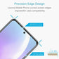 Tempered glass screen protector with precision cutouts for phone speaker and edges