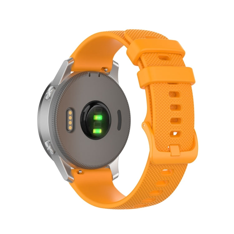 Orange silicone replacement wristband with adjustable holes and grippy texture