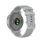 Light gray silicone replacement wristband with adjustable pin holes and grippy texture