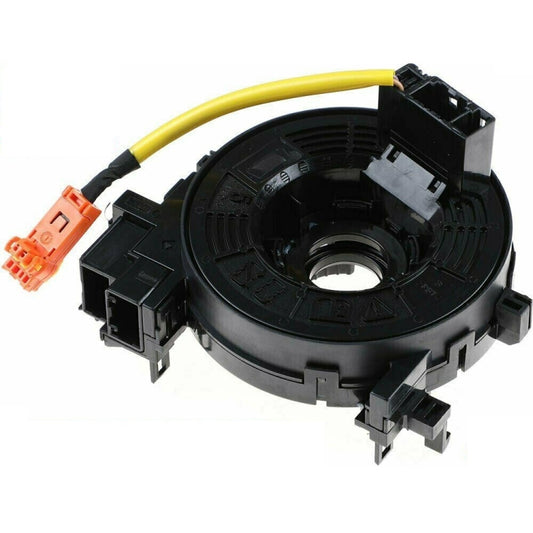 Car steering wheel spiral cable clock spring with yellow ribbon and orange connector