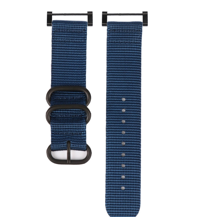 Three-ring Steel Buckle Nylon Watchband, For Suunto CORE, For Suunto 7