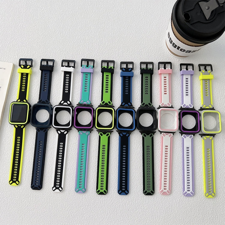 TPU watch band set with multiple bright and pastel sport straps and perforation holes