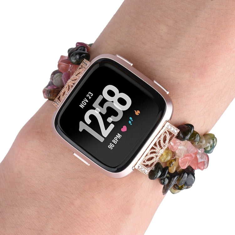 Rough Stone Bracelet Watchband, For Fitbit Versa