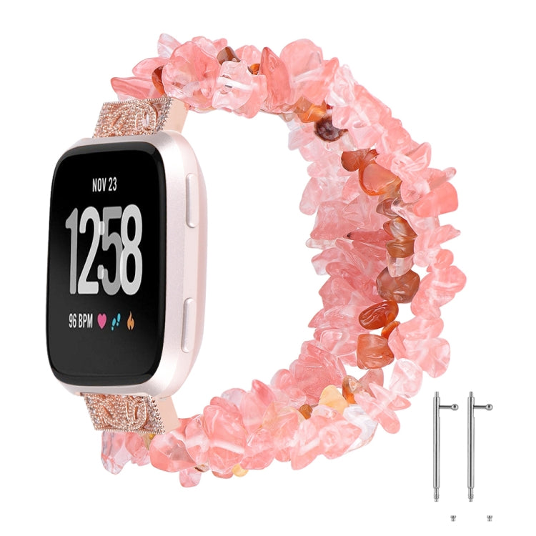 Rough Stone Bracelet Watchband, For Fitbit Versa