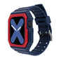 Two-color Integrated Watchband For Apple Watch Series, 7 41mm / 6&SE&5&4 40mm / 3&2&1 38mm, 7 45mm / 6&SE&5&4 44mm / 3&2&1 42mm
