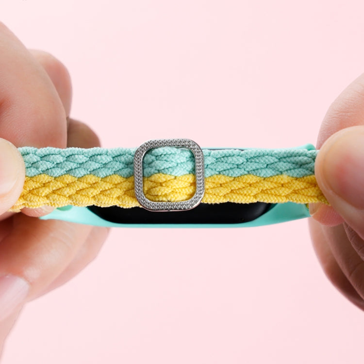 Stripe Braided Watchband, For Xiaomi Mi Band 6 / 5, For Xiaomi Mi Band 4 / 3