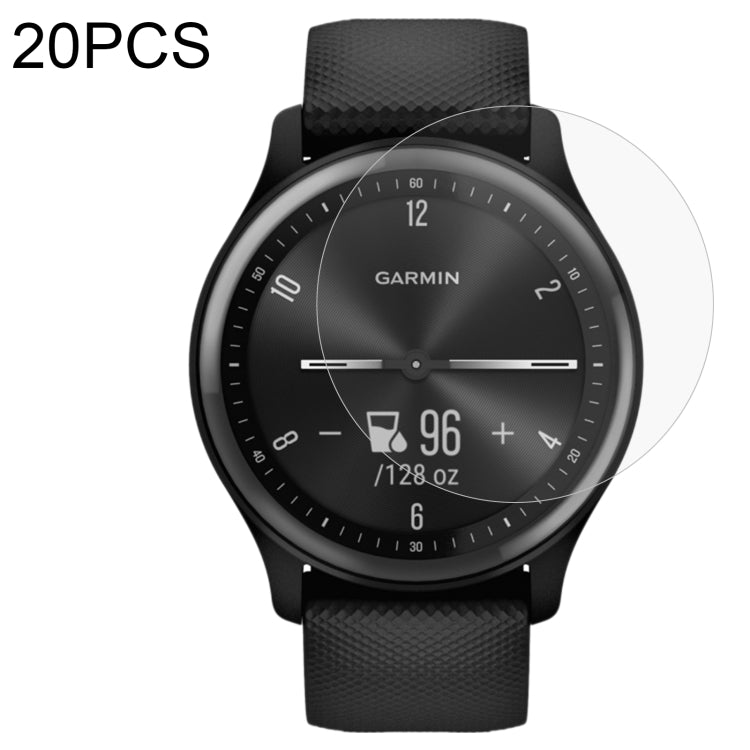 2.5D tempered glass screen protector film for black Garmin smartwatch (rounded edges)