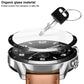Transparent smartwatch screen protective film, shown on watch face with key illustration